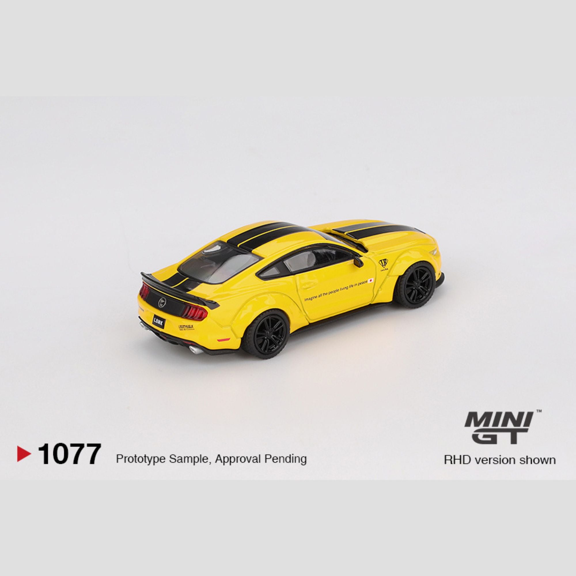 MINI GT 1:64 LB-WORKS FORD MUSTANG Triple Yellow -MINIGT1077 – COLLECT64