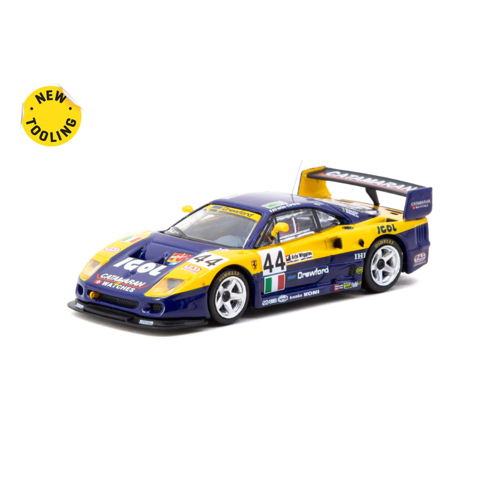 Tarmac Works X iXO Models 1/64 Ferrari F40 GTE 24h of Le Mans 1996